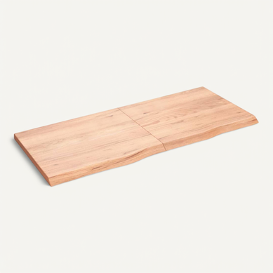 Dessus De Table - Plateau De Table Bureau Marron Clair Bois Chêne Massif Traité Dessus De Table - Plateau De Table Bureau Marron Clair Bois Chêne Massif Traité
