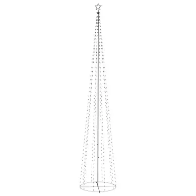 Décoration Lumineuse De Noël - Décoration Pour Noël Cône 752 LED Bleues Décoration 160x500 Cm