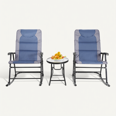 3 Pièces Salon De Jardin - Mobilier De Jardin - Ensemble De Jardin Avec 2 Chaises Rembourrés