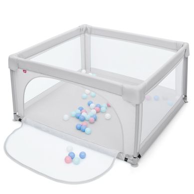 Parc Bébé, Parc Enfant Portable 120x120x68cm Avec Barrière De Sécurité De Enfants Pieds Gris Parc Bébé, Parc Enfant Portable 120x120x68cm Avec Barrière De Sécurité De Enfants Pieds Gris