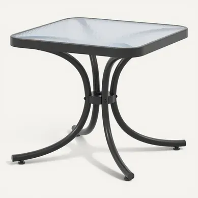 Table De Jardin Carrée Plateau En Verre Trempé 50 Cm Table Basse De Patio Avec Cadre En Métal Table De Jardin Carrée Plateau En Verre Trempé 50 Cm Table Basse De Patio Avec Cadre En Métal