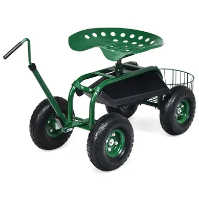 Desserte D'extérieur Chariot De Jardin Avec 2 Plateaux à Outils 96,5x47,5x47-55cm Vert Desserte D'extérieur Chariot De Jardin Avec 2 Plateaux à Outils 96,5x47,5x47-55cm Vert