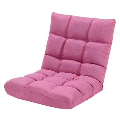 Coussin De Sol Chaise De Méditation Canapé-lit Pliable Avec 14 Positions Réglables 47,5x55,5x56cm