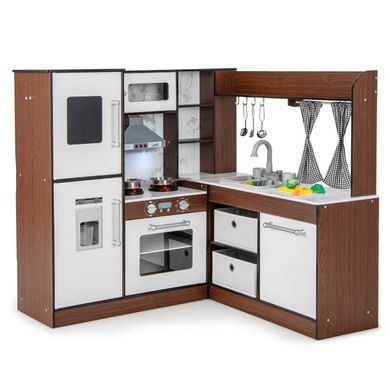 Cuisine Enfant En Bois Pour 3 Ans+ 18 Accessoires Avec Lumière Son Cuisine Enfant En Bois Pour 3 Ans+ 18 Accessoires Avec Lumière Son