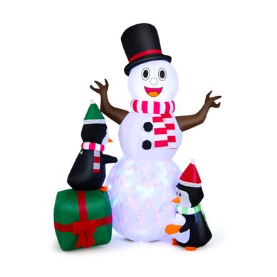 Décoration De Noël - Décoration Gonflable De Bonhomme De Neige De Noël Avec LED De 180 Cm