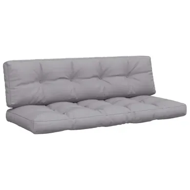 Lot De 2 Coussins D'extérieur - Coussins De Palette Gris Tissu Cs856 Lot De 2 Coussins D'extérieur - Coussins De Palette Gris Tissu Cs856