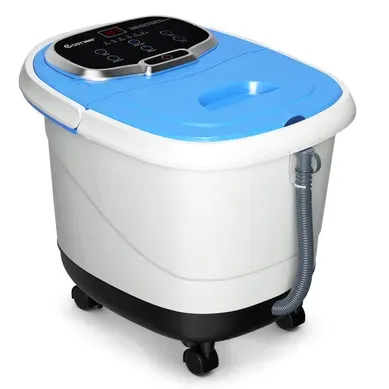 Masseur Pieds Bain De Pied 15l Avec Ecran LED 6 Rouleau De Massage Chaleur Automatique 35℃-48℃ Bleu Masseur Pieds Bain De Pied 15l Avec Ecran LED 6 Rouleau De Massage Chaleur Automatique 35℃-48℃ Bleu