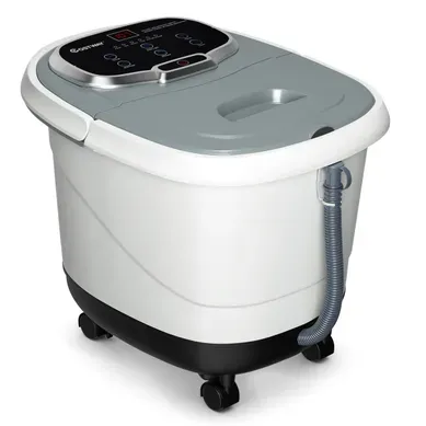 Masseur Pieds Bain De Pied 15l Avec Ecran LED 6 Rouleau De Massage Chaleur Automatique 35℃-48℃ Gris Masseur Pieds Bain De Pied 15l Avec Ecran LED 6 Rouleau De Massage Chaleur Automatique 35℃-48℃ Gris