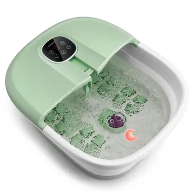 Masseur Pieds Bain De Pieds Massant Pliable Température Réglable Avec Télécommande Vert Clair Masseur Pieds Bain De Pieds Massant Pliable Température Réglable Avec Télécommande Vert Clair