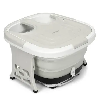 Masseur Pieds Bain De Pieds Thalasso Balnéothérapie Avec Télécommande Cuve Repliable Gris Masseur Pieds Bain De Pieds Thalasso Balnéothérapie Avec Télécommande Cuve Repliable Gris