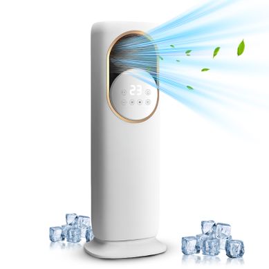 Rafraichisseur d'air 5-en-1 Ventilateur Chauffage Humidificateur Uv, Angle 180°, écran Tactile Rafraichisseur d'air 5-en-1 Ventilateur Chauffage Humidificateur Uv, Angle 180°, écran Tactile
