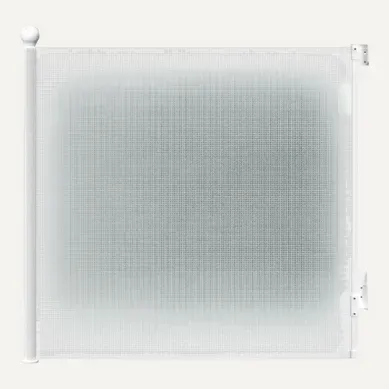 Barrière De Sécurité Rétractable Blanc De 180cm - Verrouillage Double à Une Main - Pour Bébé, Enfant Barrière De Sécurité Rétractable Blanc De 180cm - Verrouillage Double à Une Main - Pour Bébé, Enfant