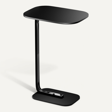 Table D'appoint En Forme De C, Bout De Canapé, Moderne Et Minimaliste, Noir
