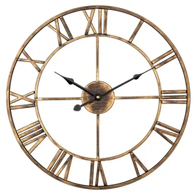 Grande Horloge Murale En Métal, Silencieuse, Sans Tic-tac, Fonctionne à Piles Grande Horloge Murale En Métal, Silencieuse, Sans Tic-tac, Fonctionne à Piles