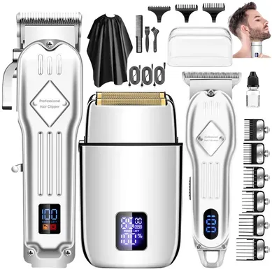 Kit Tondeuse Cheveux Professionnel Homme – Rasoir Grille, Tondeuse Précision, Écran LCD Kit Tondeuse Cheveux Professionnel Homme – Rasoir Grille, Tondeuse Précision, Écran LCD