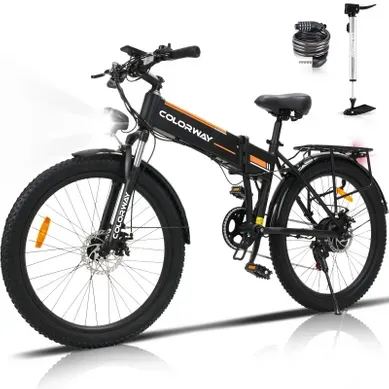 Vélo électrique 26"*3,0 Fat Bike - Vtt E-bike Batterie 36v12ah - 250w - 7 Vitesses - Noir