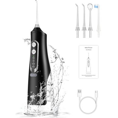 Jet Dentaire, Hydropulseur Dentaire Sans Fil 4 Modes Réservoir 310ml Portable