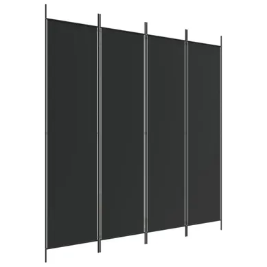 Paravent Cloison De Séparation 4 Panneaux Noir 200x200 Cm Tissu Paravent Cloison De Séparation 4 Panneaux Noir 200x200 Cm Tissu
