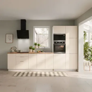 Pack Cuisine HOP - Sable - 6 meubles - L.340 cm