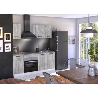 Ensemble Cuisine MALICE - Beton - L.180 cm Ensemble Cuisine MALICE - Beton - L.180 cm