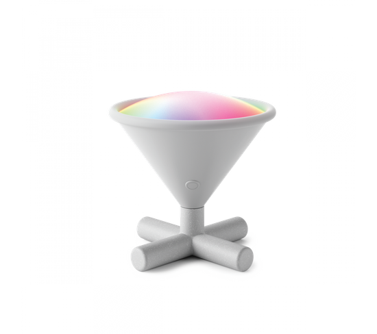 Smart Lampe Cono H14cm Gris