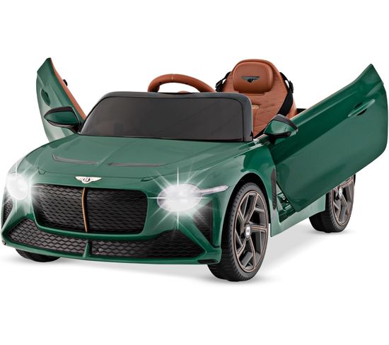 12v Voiture Électrique Enfants Sous Licence Bentley Bacalar Avec Télécommande 2,4g, 3-5 Km/h(vert)