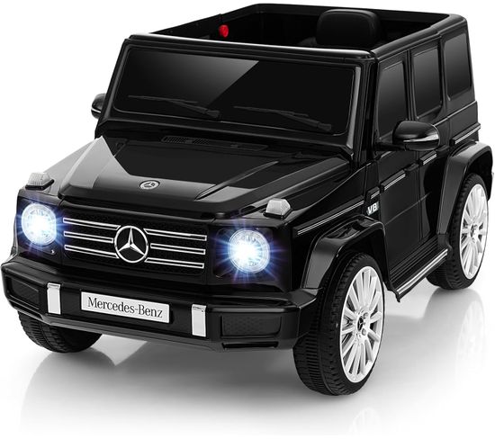 12v Mercedes-benz Voiture Électrique Enfants 2,4g, 1-5 Km/h Pour Enfants De 3 Ans+(noir)