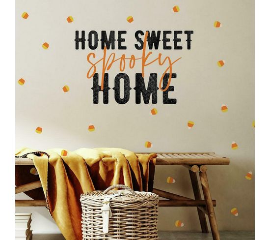 Stickers Repositionnables Lettres Et Motifs « Home Sweet Home »