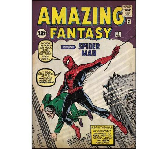Stickers Repositionnables Spiderman, Marvel Comic Book 61x87 - Marvel Spiderman Comic Book