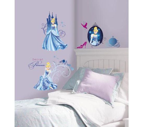 Stickers Repositionnables De La Princesse Cendrillon, Disney - Disney Princesse Cendrillon