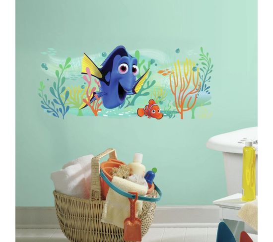 Stickers Repositionnables Géants Dory Et Nemo, Personnages De Disney - Disney Le Monde De Dory