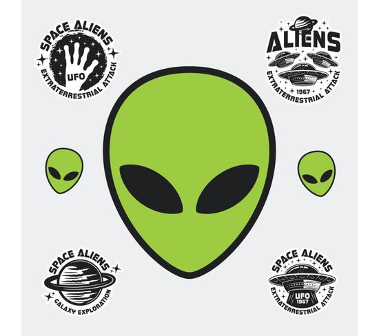 Stickers - Alien - Hauteur 92,7 Cm