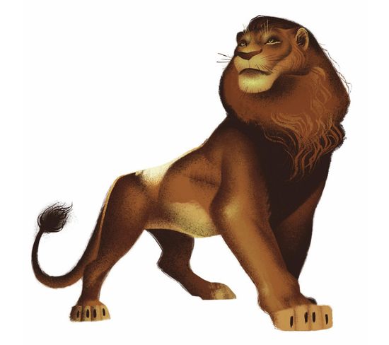 Sticker Geant Simba Film Le Roi Lion Disney 64 X 66 Cm