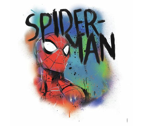 Sticker Avengers Repositionnable Spider-man Graffiti Marvel 46,4cm X 43,8cm