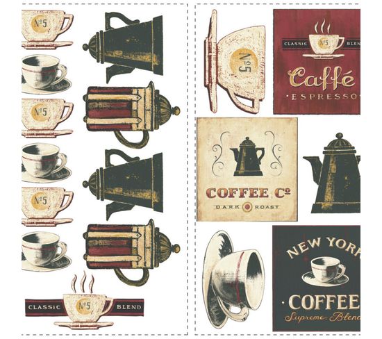 Stickers -maison à Café - Hauteur 45,7 Cm