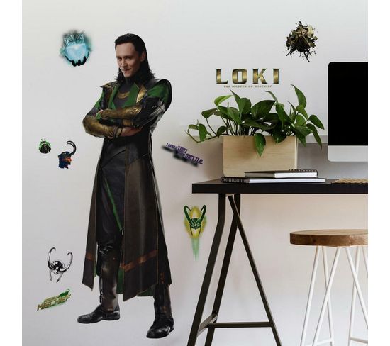 Sticker Mural Géant Loki Marvel Et Stickers Complémentaires