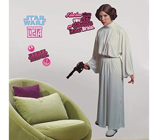 Stickers Géant Princesse Leia Star Wars
