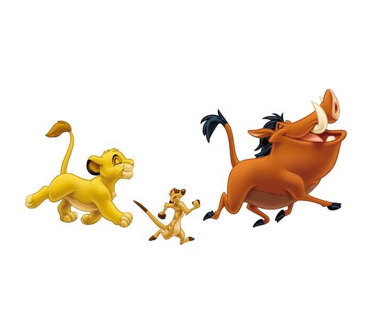 Stickers Géant Simba Et Timon et Pumba Roi Lion Disney