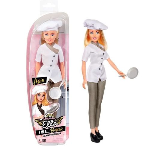 Dream Ella I Am Fashion Doll - Chef Cuisiniere - Poupée Mannequin 29 Cm