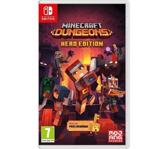 Jeu Nintendo Switch Minecraft Dungeons - Hero Edition (pass Héroique Inclus) -