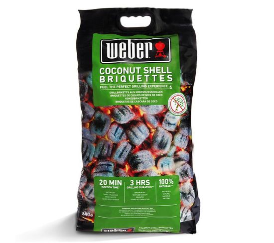 Briquettes De Noix De Coco Weber - 8 Kg