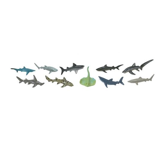 10 Figurines Requins