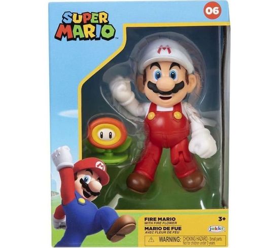 Figurine - Super Mario Bros : Mario De Feu - 10 Cm