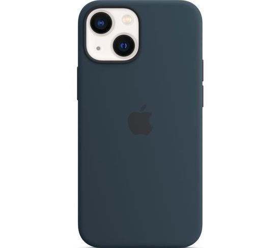 Coque Silicone Pour iPhone 13 Mini Avec Magsafe - Abyss Blue