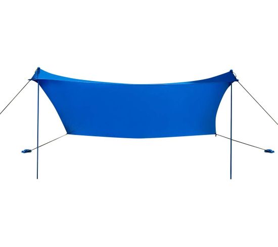 Tente De Plage Avec Sac De Transport Et 4 Sacs De Sable,upf 50+, Bleu 210x210cm