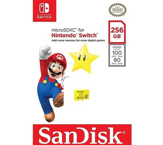 Carte Microsdxc Sandisk 256 Go Switch