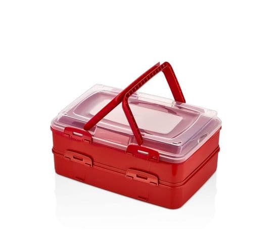 Boîte à Gâteaux à Emporter Rouge Hgl718-red
