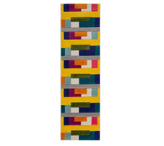 Tapis De Couloir Design Bega En Polypropylène - Multicolore - 66x230 Cm