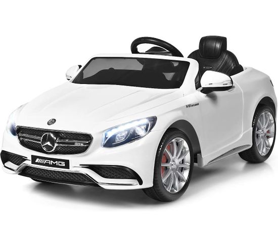 Mercedes Benz Voiture Électrique 12v Pour Enfants 3-8ans, V. 2-5 Km/h, Avec Télécommande