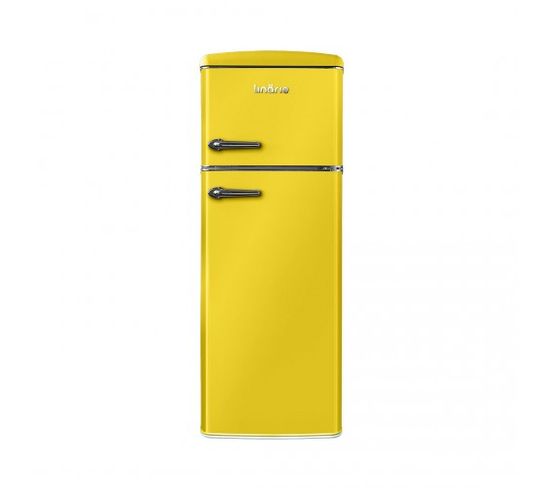 Réfrigérateur Congélateur 2 portes  Retro Arzy Ljdd206lemon 206 Litres Lemon